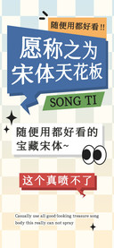 愿称之为宋体天花板