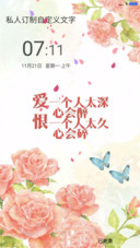 双宿双飞（锁屏花瓣动态效果）