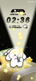 动态手电筒垂耳兔