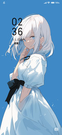 心动简约 蓝白少女