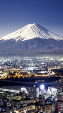 Fuji Mountain and Yokohama City