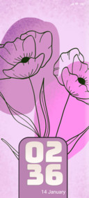 abstract poppy