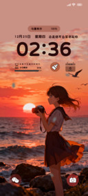 落日夕阳的美
