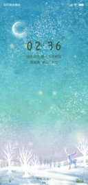雪中小鹿