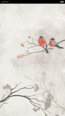 比翼鸟-水墨画