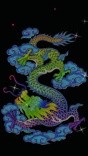 彩色中国龙