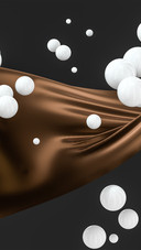 Fabric and sphere