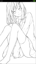 手绘美女（多壁纸+三页面锁屏）