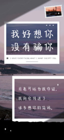 我好想你没有骗你