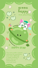 Green cat