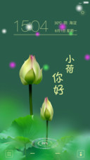 小荷你好【4D重力动态锁屏+彩色雪球+充电特效】