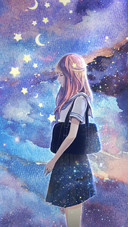 Girl With Closed Eyes is Thinking