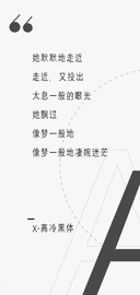 X－高冷黑体