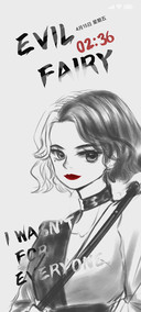 黑白小魔女 多壁纸
