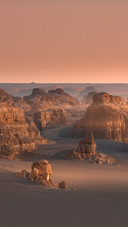 Yadan Landform of Lop Nur, Ruoqiang, Xinjiang