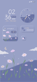 浪漫紫花花 流体