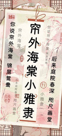 帘外海棠小雅隶