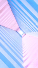 Brightly colored corridor buildings