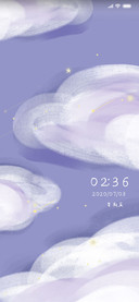 紫色梦幻星空