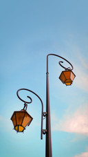 Street lantern in the evening