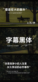 字幕黑体
