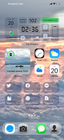 Transparent widget