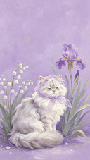 油画猫猫治愈力量