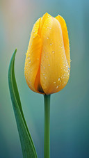 Yellow Tulip Flower