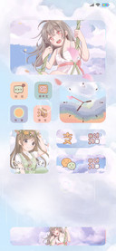 治愈系花间少女