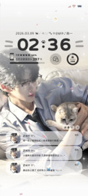 ins氛围感 少年与猫