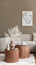 Stylish Living Room with Modern Neutral Sofa, Furniture