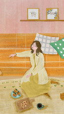 Woman is Having Afternoon Tea