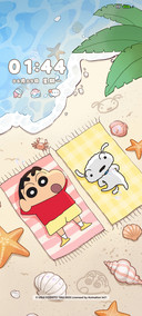 蜡笔小新海滩度假