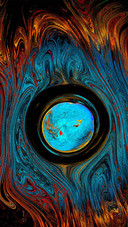Red and blue interwoven