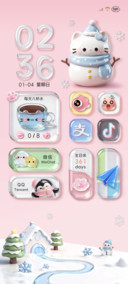 冬日小猫清透大图标