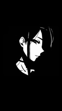 Black and white anime girls