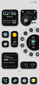 Black white simple