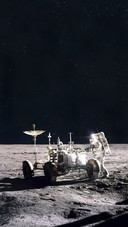 Lunar Rover on Moon