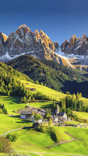 Snowy Mountain in Spring
