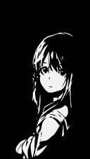 Black and white anime girls