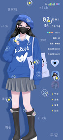 双图暴富甜酷少女