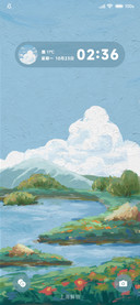油画印象 河溪