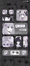 紫色漫画少女情结
