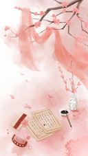 Ancient Style Artistic Conception Ink Painting Scene