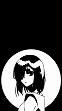 Black and white anime girls