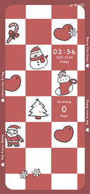 Red grid christmas