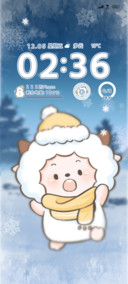 懒羊羊冬日贴玻璃