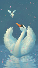 Swan and Angel Fairy