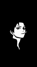 Anime teenager silhouette
