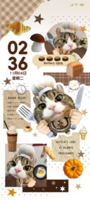 巧克力拼贴猫咪大厨